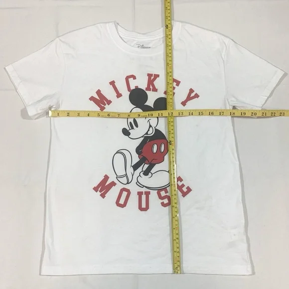 Lot Of 2 Disney Medium Mickey Minnie Mouse Crewneck Coup T Shirt S/S Graphic Tee - Picture 3 of 10